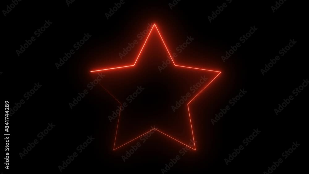 Neon light star frame loading icon background illustration. Neon light star frame loading icon background illustration.