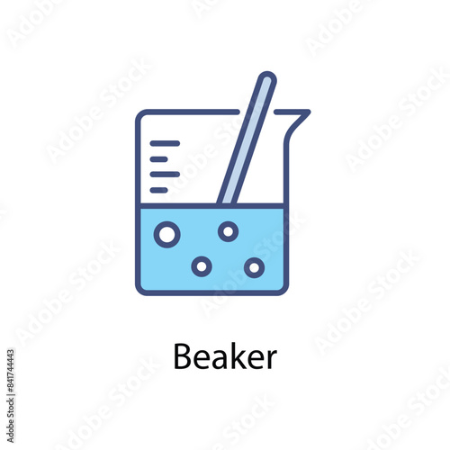 Beaker vector icon