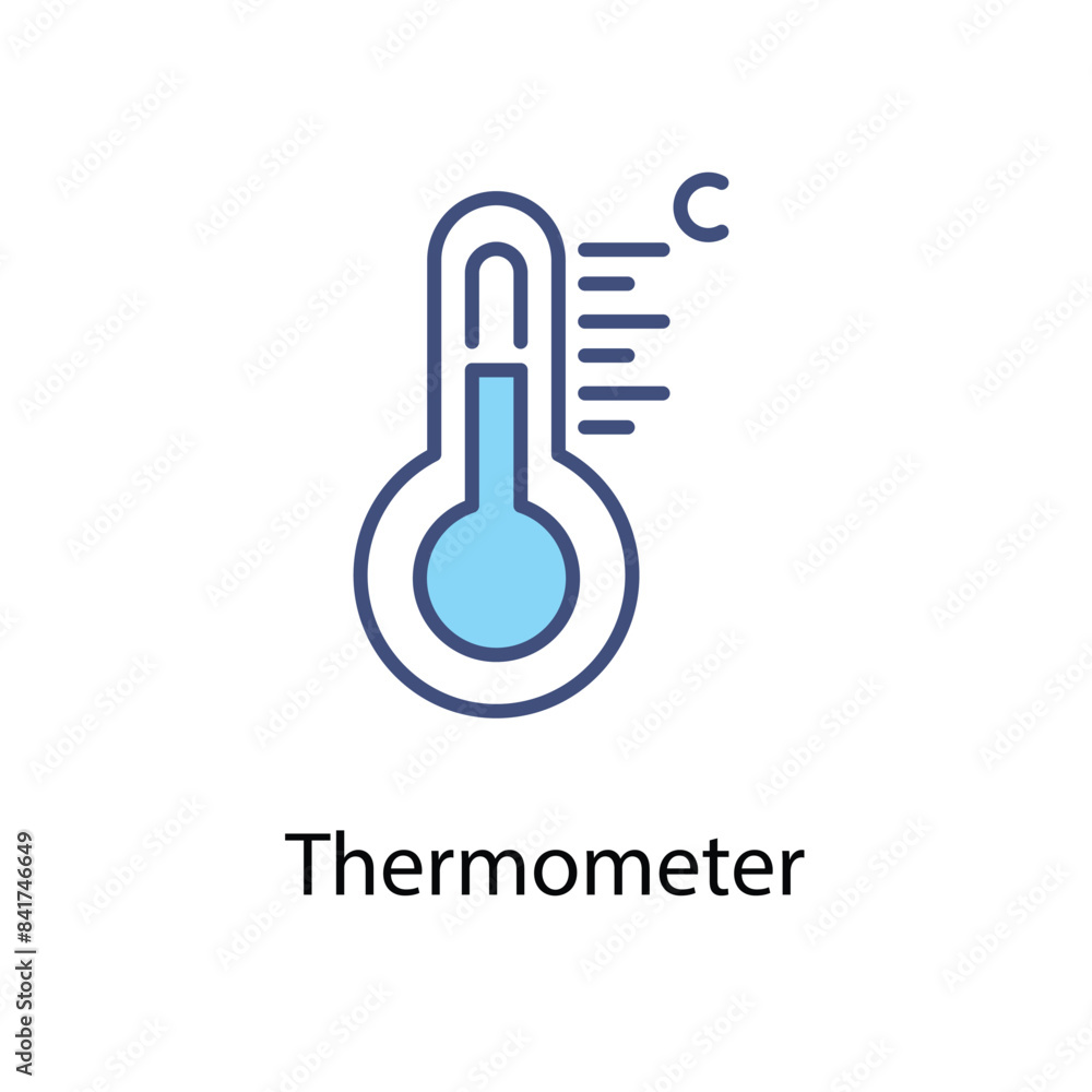 Thermometer vector icon Thermometer vector icon