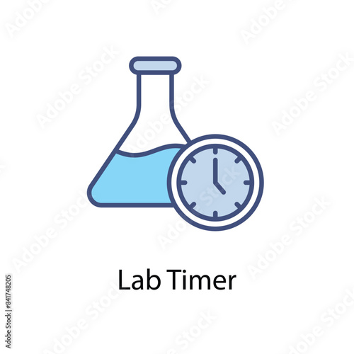 Lab Timer vector icon