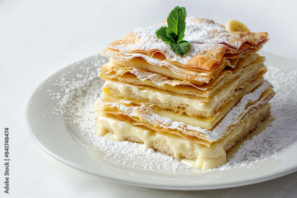 Banana Pudding Napoleon: Golden Layers of Pastry and Creamy Custard Banana Pudding Napoleon: Golden Layers of Pastry and Creamy Custard