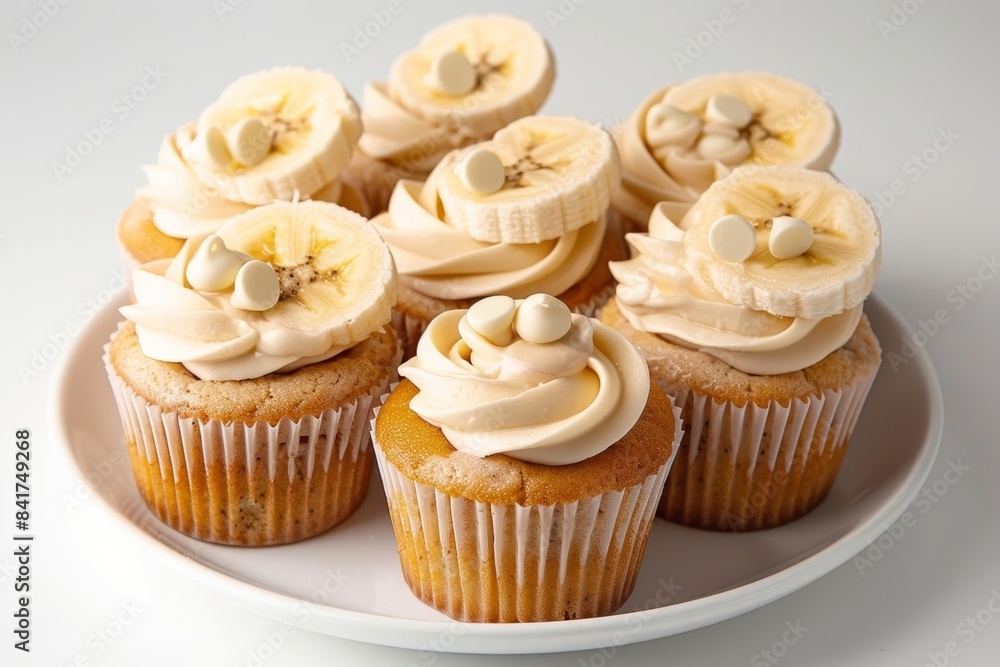Luscious Banana Pudding Cupcakes with Whipped Butter Frosting and Vanilla Wafer Cookie Luscious Banana Pudding Cupcakes with Whipped Butter Frosting and Vanilla Wafer Cookie
