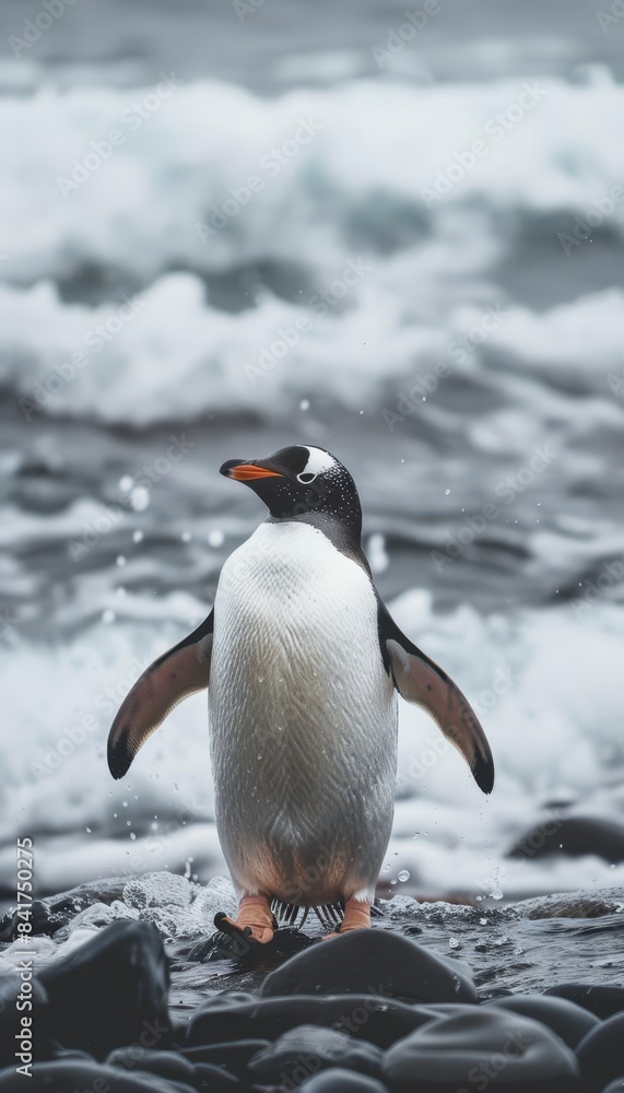 Fototapeta premium Get Insights Into How Oil Spills Affect the Behavior and Health of Penguins