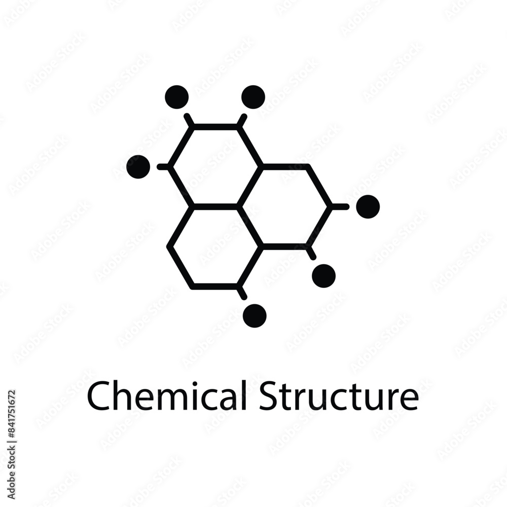 Fototapeta premium Chemical Structure vector icon