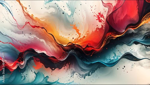 use a mix of digital and hand-drawn techniques to craft a unique concept art background for a captivating business banner with top-tier illustrations