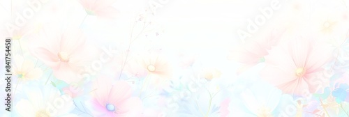 ソフトパステルの花の背景