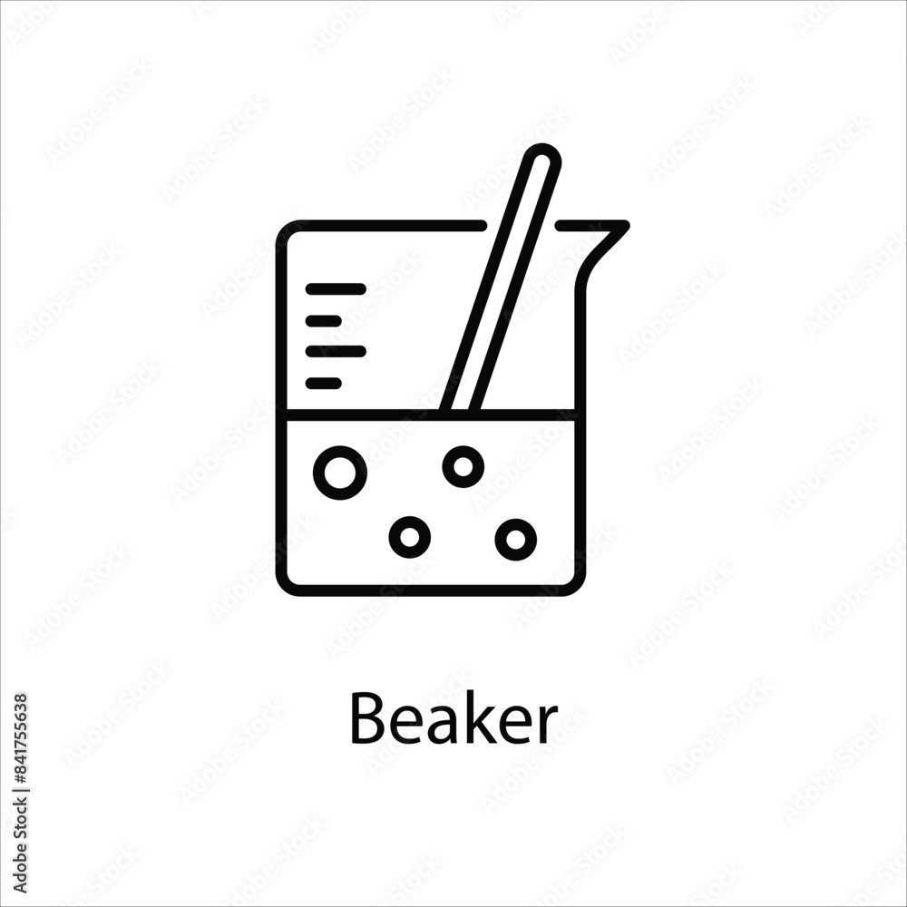 Beaker vector icon Beaker vector icon