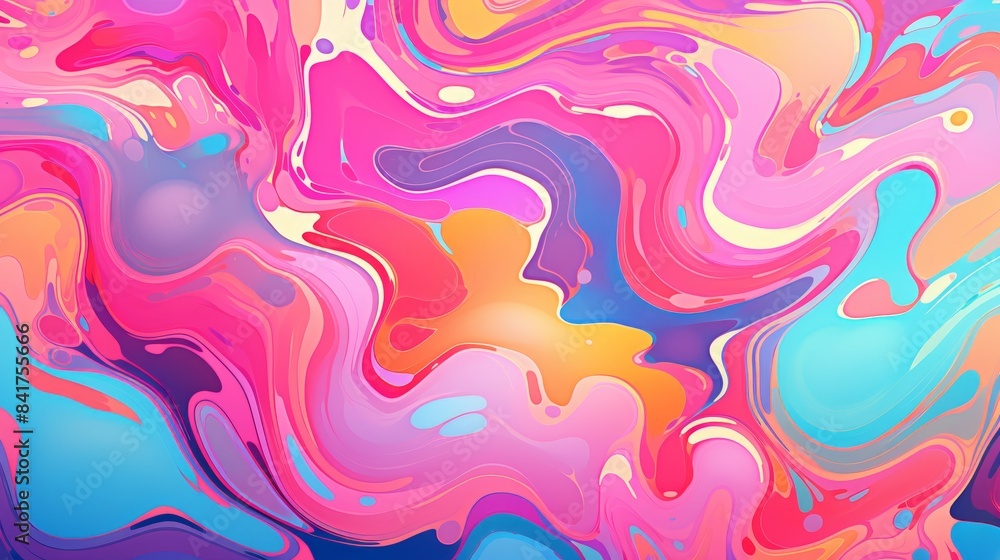 Vintage colorful liquid background
