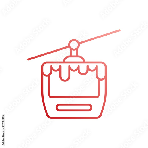 Cable Car vector icon