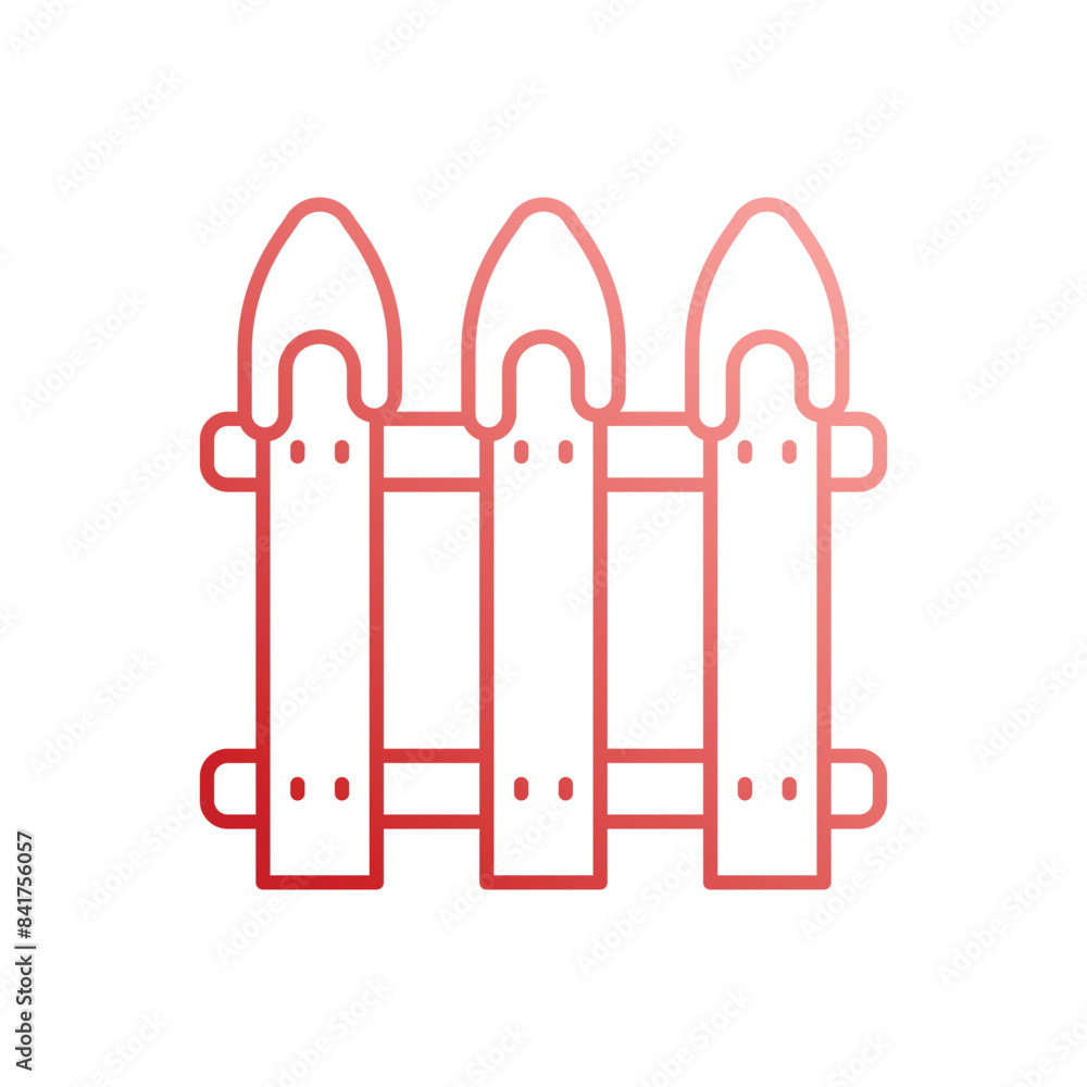 Fence vector icon Fence vector icon