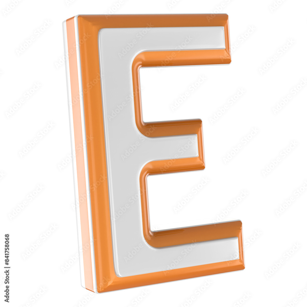 Letter E 3D Render Letter E 3D Render