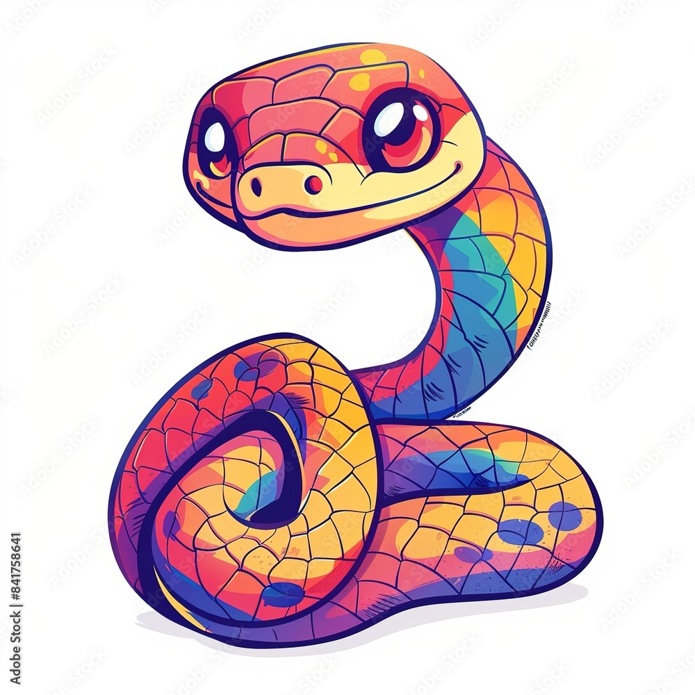 Fototapeta premium Snake Y2K Fashion