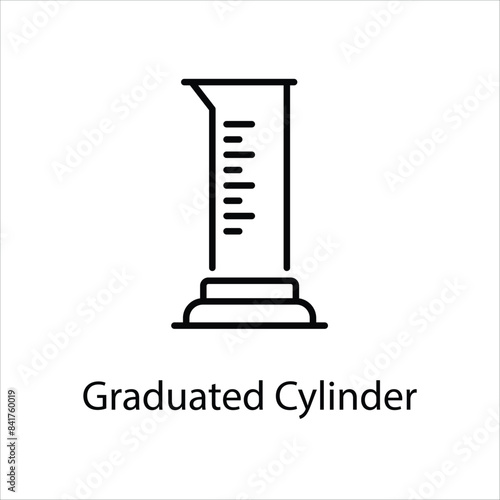 Graduated Cylinder vector icon
