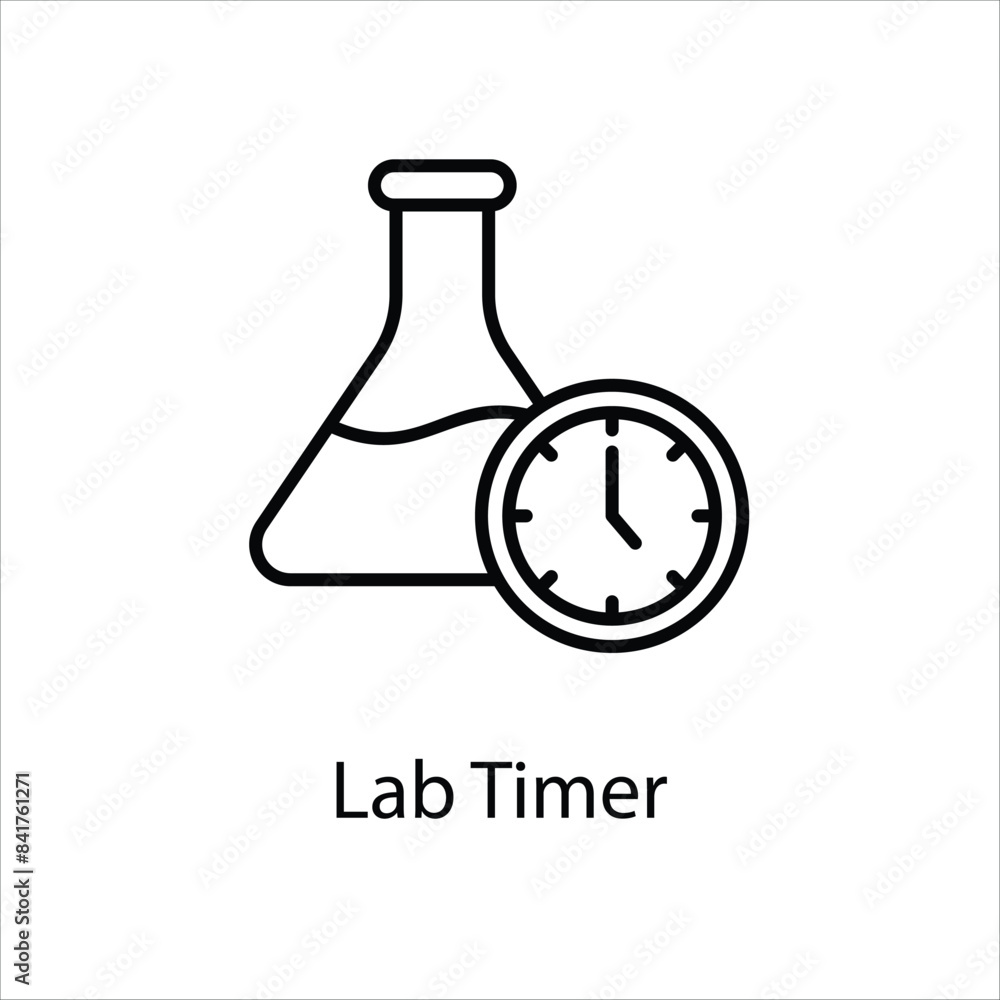 Lab Timer vector icon Lab Timer vector icon