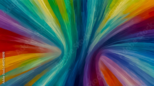 Wallpaper Mural abstract multicolor and multiple lines and curve with spectrum background, bright red, orange, blue, yellow, green neon rays and colorful glowing lines Torontodigital.ca