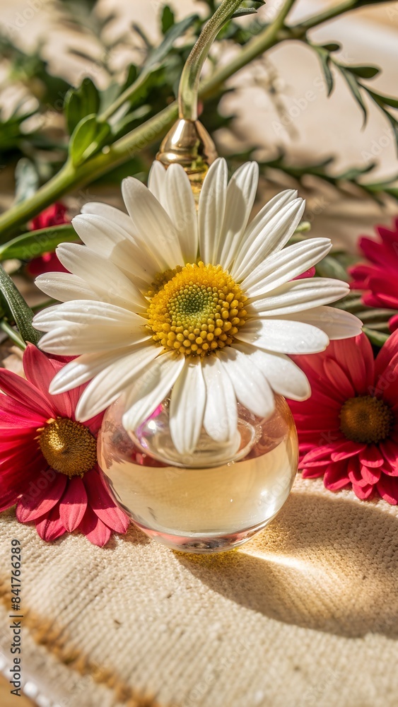 white flower in a glass