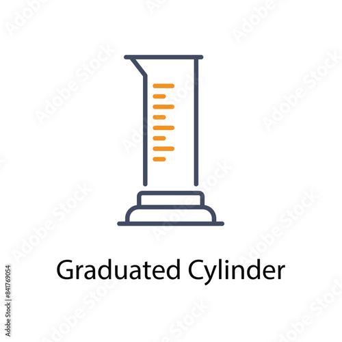 Graduated Cylinder vector icon
