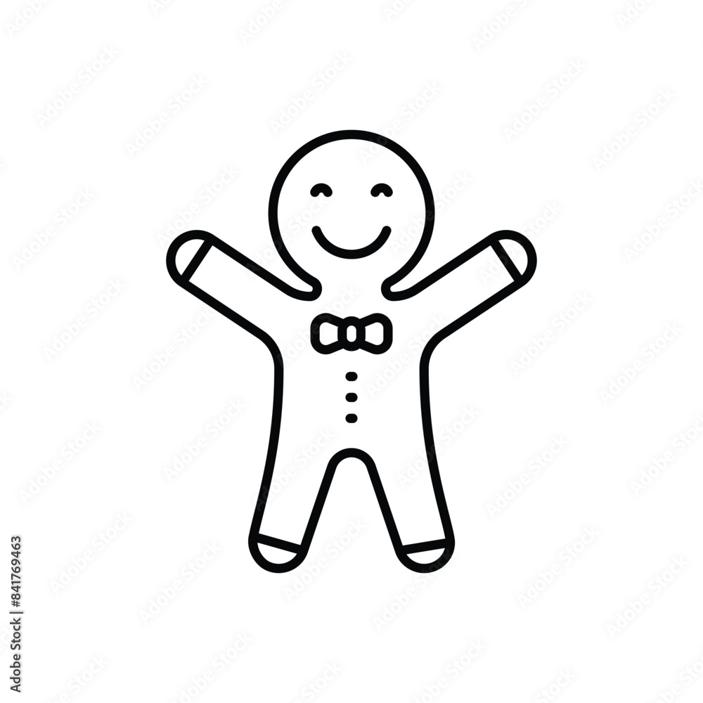 Gingerbread Man vector icon Gingerbread Man vector icon