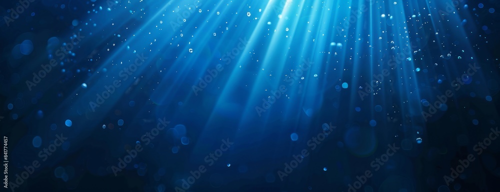 Obraz premium Underwater Light Rays - Generative AI