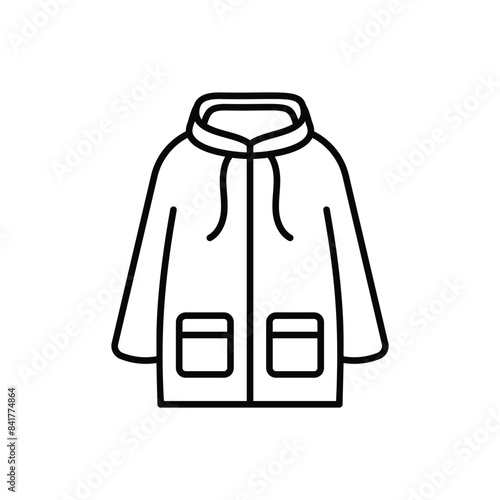 Raincoat vector icon