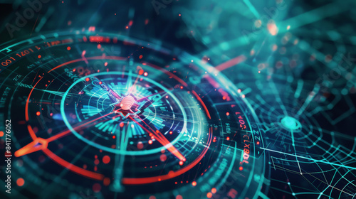 Wallpaper Mural digital compass, strategic explorer for business concept Torontodigital.ca