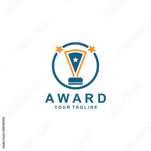 trophy logo vector design  trophy logo for tournament winners and championship awards
