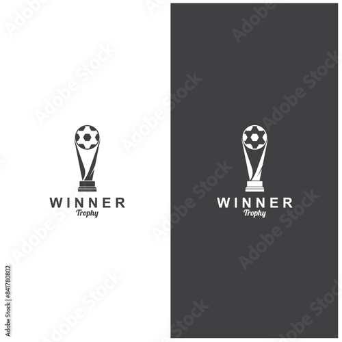 trophy logo vector design  trophy logo for tournament winners and championship awards