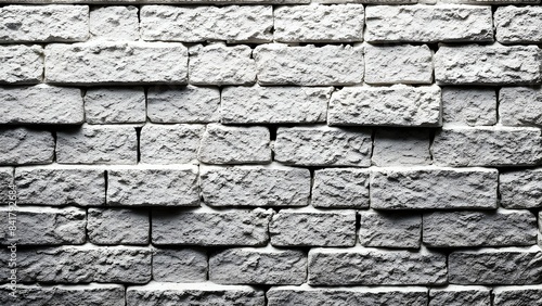A brick wall with a crack in it