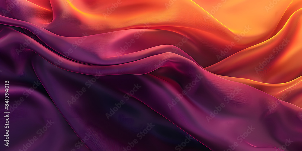 Smooth gradient from sunset orange to deep purple, creating a dramatic and captivating backdrop, perfect for evening wear or luxury accessories Smooth gradient from sunset orange to deep purple, creating a dramatic and captivating backdrop, perfect for evening wear or luxury accessories