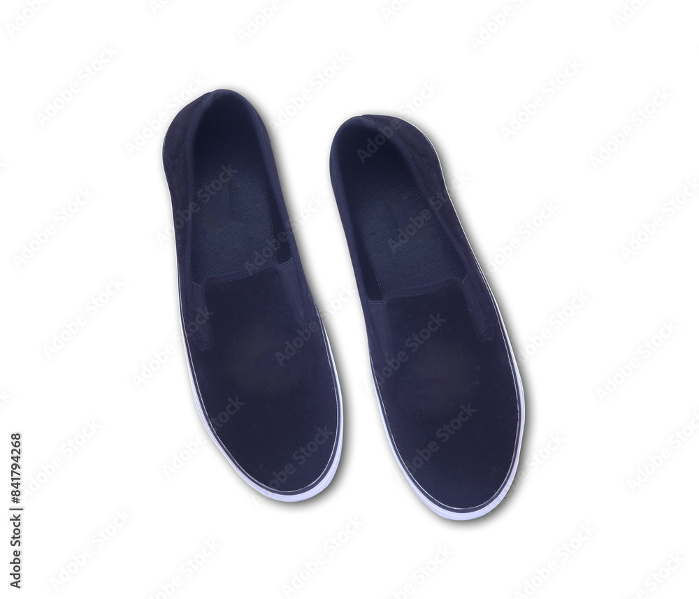 trendy canvas sneakers slipon shoes isolated on white background trendy canvas sneakers slipon shoes isolated on white background