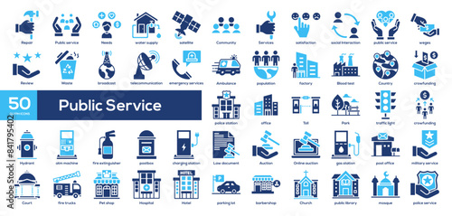 Public Service Icon Collection