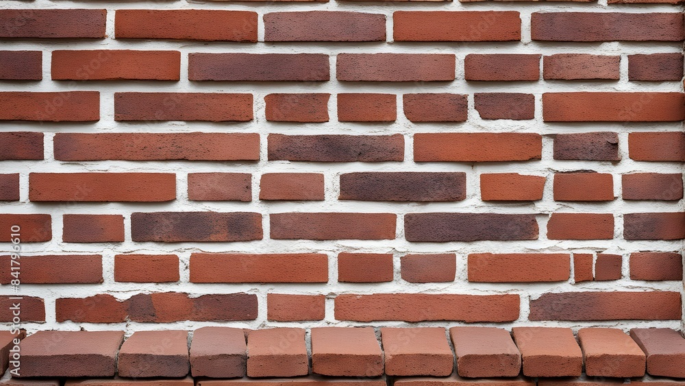 Obraz premium A brick wall with a white border