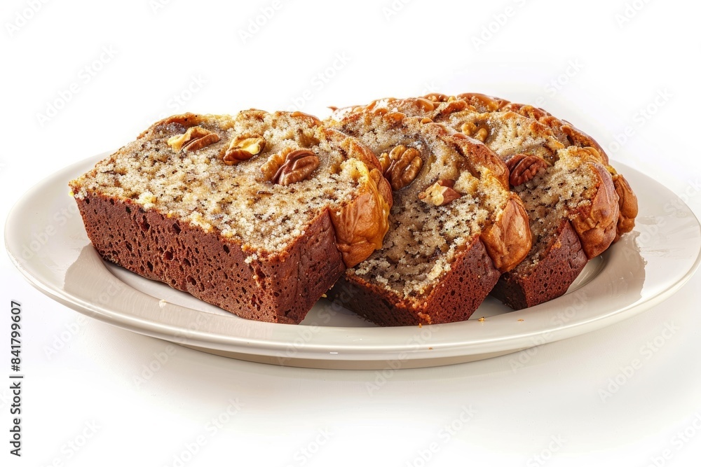 Delicious Banana Walnut Bread: Warm and Moist with Delicate Glaze Delicious Banana Walnut Bread: Warm and Moist with Delicate Glaze