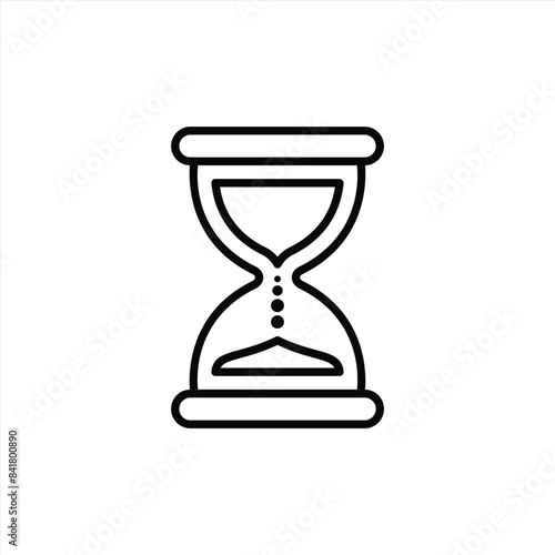 hourglass icon. sand glass, sand clock icon. vector illustration