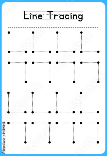 HAND DRAWN LNE TRACING PRACTICE FOR KIDS 