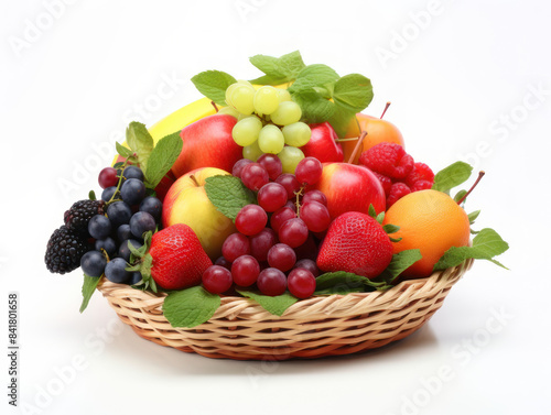 Mix fruit in basket