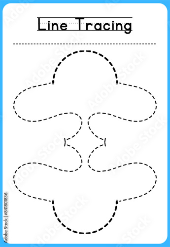 HAND DRAWN LNE TRACING PRACTICE FOR KIDS 