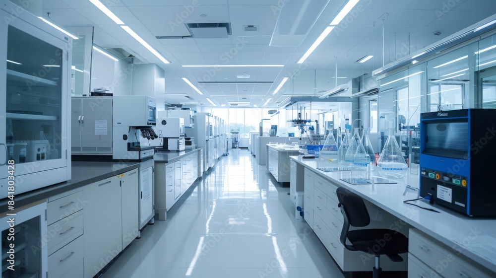 cutting-edge laboratory, set in a clean, high-tech research facility, emphasizing innovation and sustainability. --ar 16:9 --style raw Job ID: 82004f6e-1c40-412d-b6d7-57ca6a818083 cutting-edge laboratory, set in a clean, high-tech research facility, emphasizing innovation and sustainability. --ar 16:9 --style raw Job ID: 82004f6e-1c40-412d-b6d7-57ca6a818083