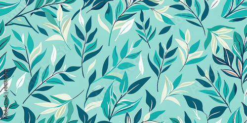 seamless pattern with leaves