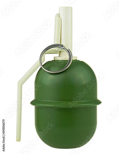 Hand grenade isolated on a white background photo
