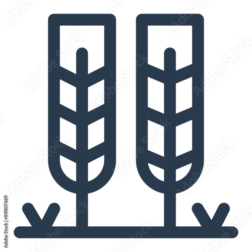 Wheat Farming Vector Icon Illustration