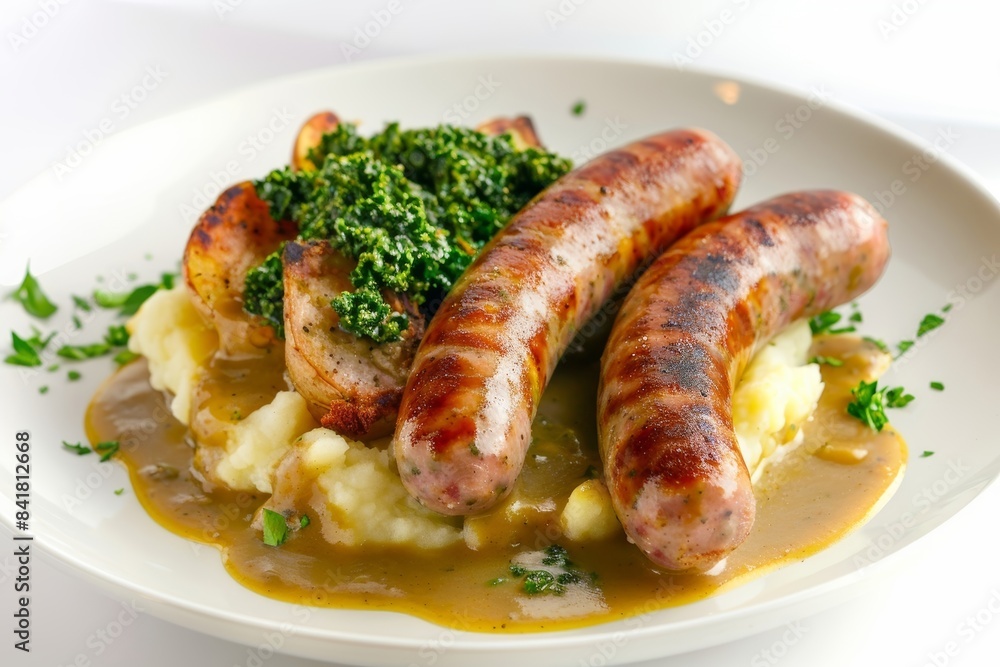 Stunning Bangers and Mash Presentation Stunning Bangers and Mash Presentation