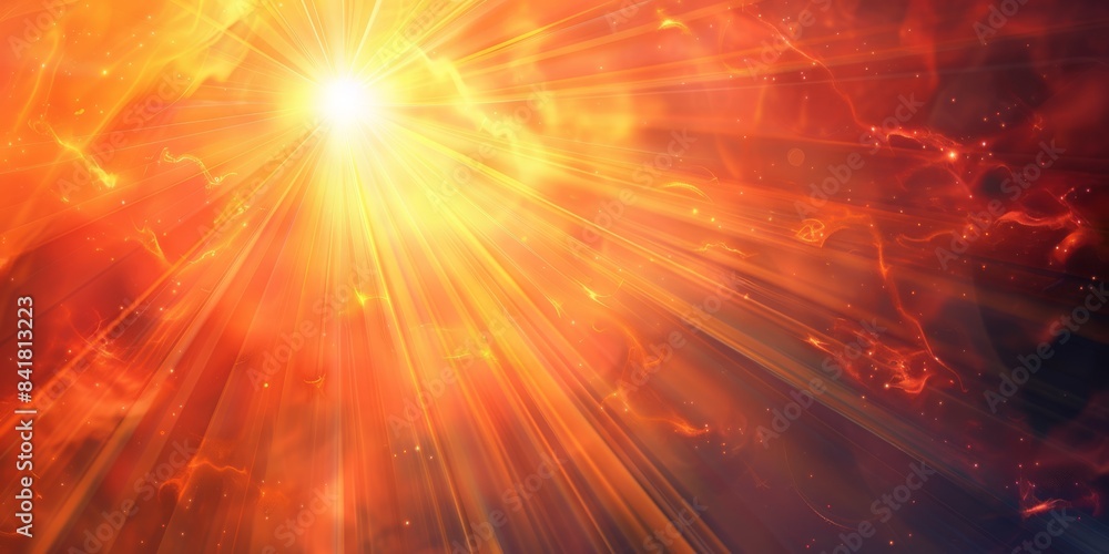 The mesmerizing artwork features vibrant golden sun rays and a captivating bokeh effect, creating a radiant warmth and energy throughout the scene, evoking a sense of glowing brilliance and sparkle The mesmerizing artwork features vibrant golden sun rays and a captivating bokeh effect, creating a radiant warmth and energy throughout the scene, evoking a sense of glowing brilliance and sparkle