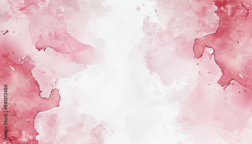 Abstract watercolor background with pink and white paint splatters, ideal for fashion and beauty graphics Abstract watercolor background with pink and white paint splatters, ideal for fashion and beauty graphics