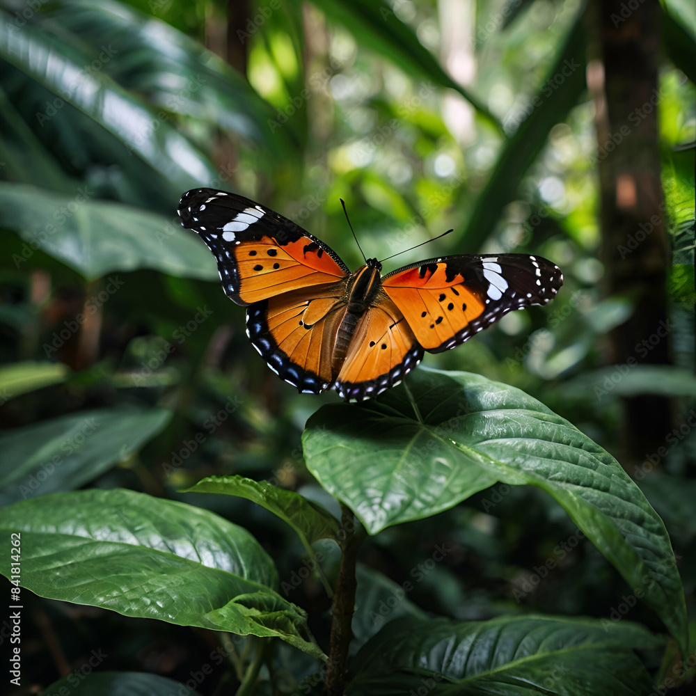 Obraz premium butterfly on a flower