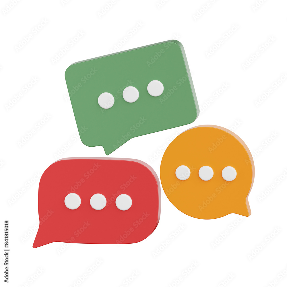 discussion 3D icon discussion 3D icon