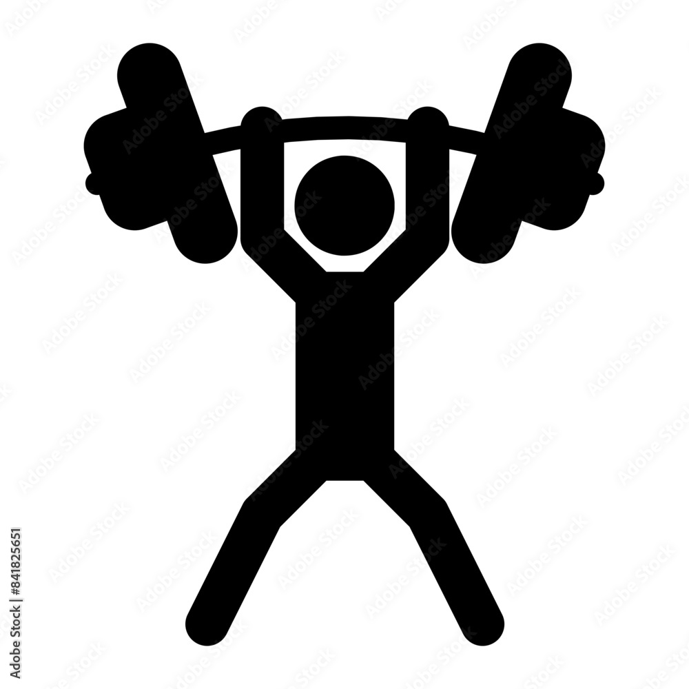 Weightlifting icon, exercise sign, sport icon, gym icon Weightlifting icon, exercise sign, sport icon, gym icon