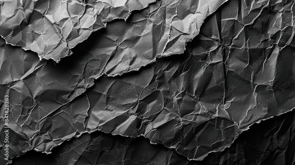 Black Paper Creates Abstract Background with Distressed Texture Black Paper Creates Abstract Background with Distressed Texture