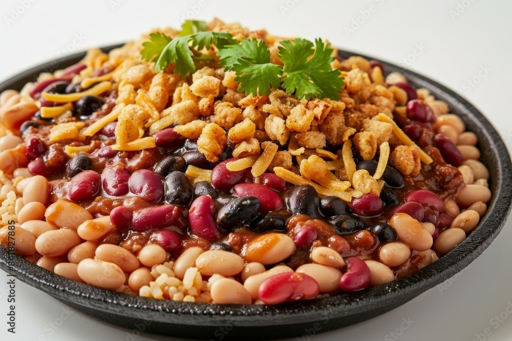 Flavorful Bandito Baked Beans with Aromatic Jasmine Rice and Molasses Drizzle Flavorful Bandito Baked Beans with Aromatic Jasmine Rice and Molasses Drizzle