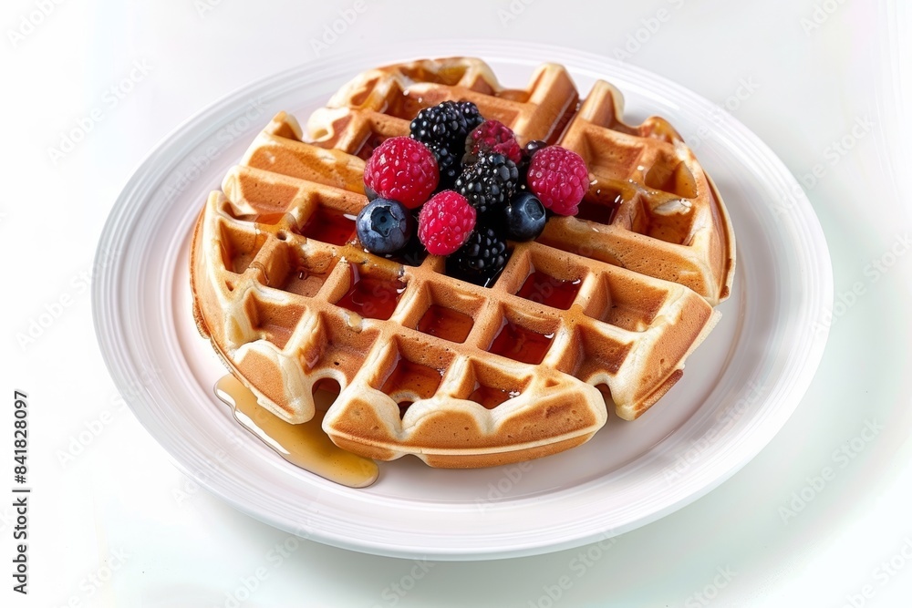 Golden-Brown Basic Waffle with a Hint of Sweetness Golden-Brown Basic Waffle with a Hint of Sweetness